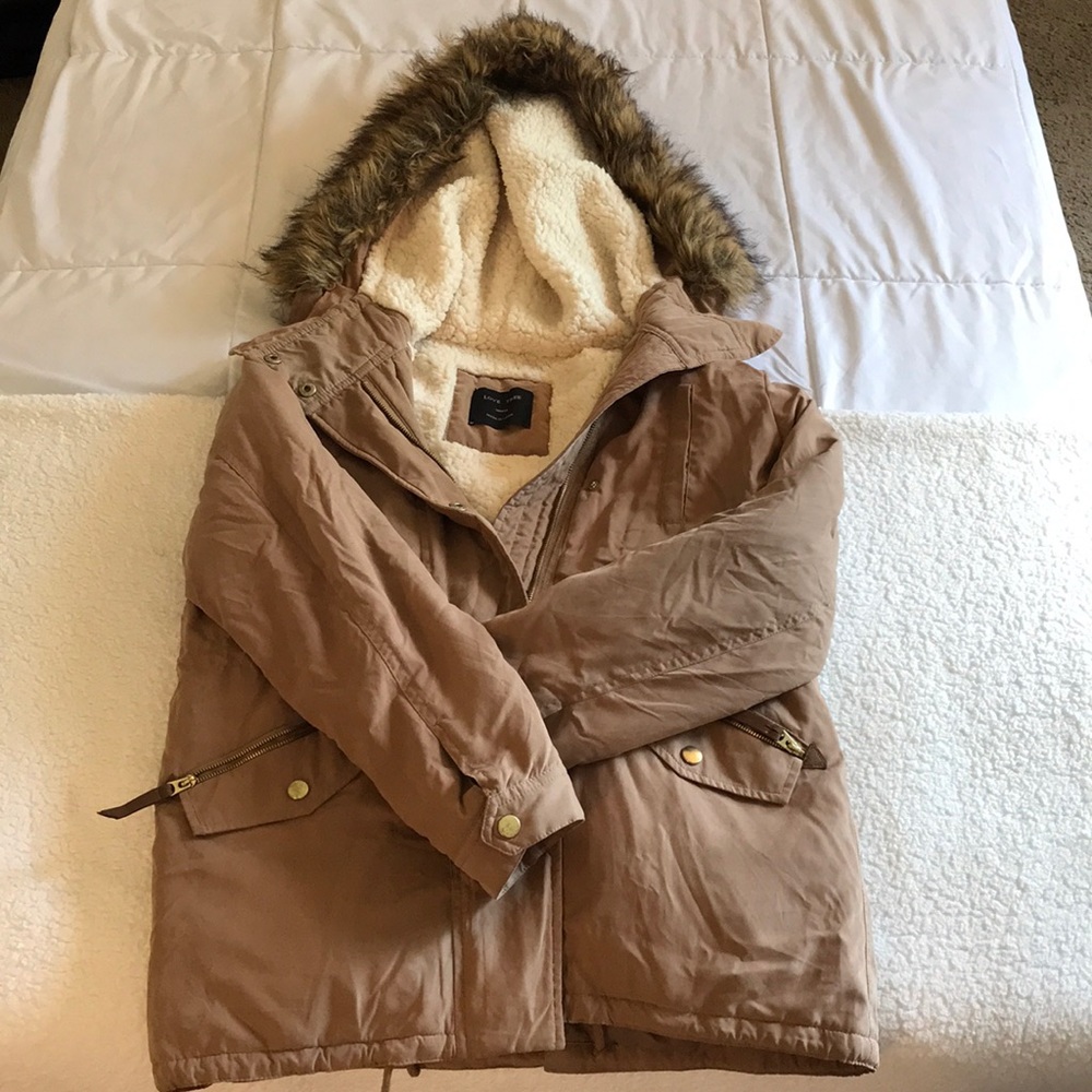 Tan winter coat